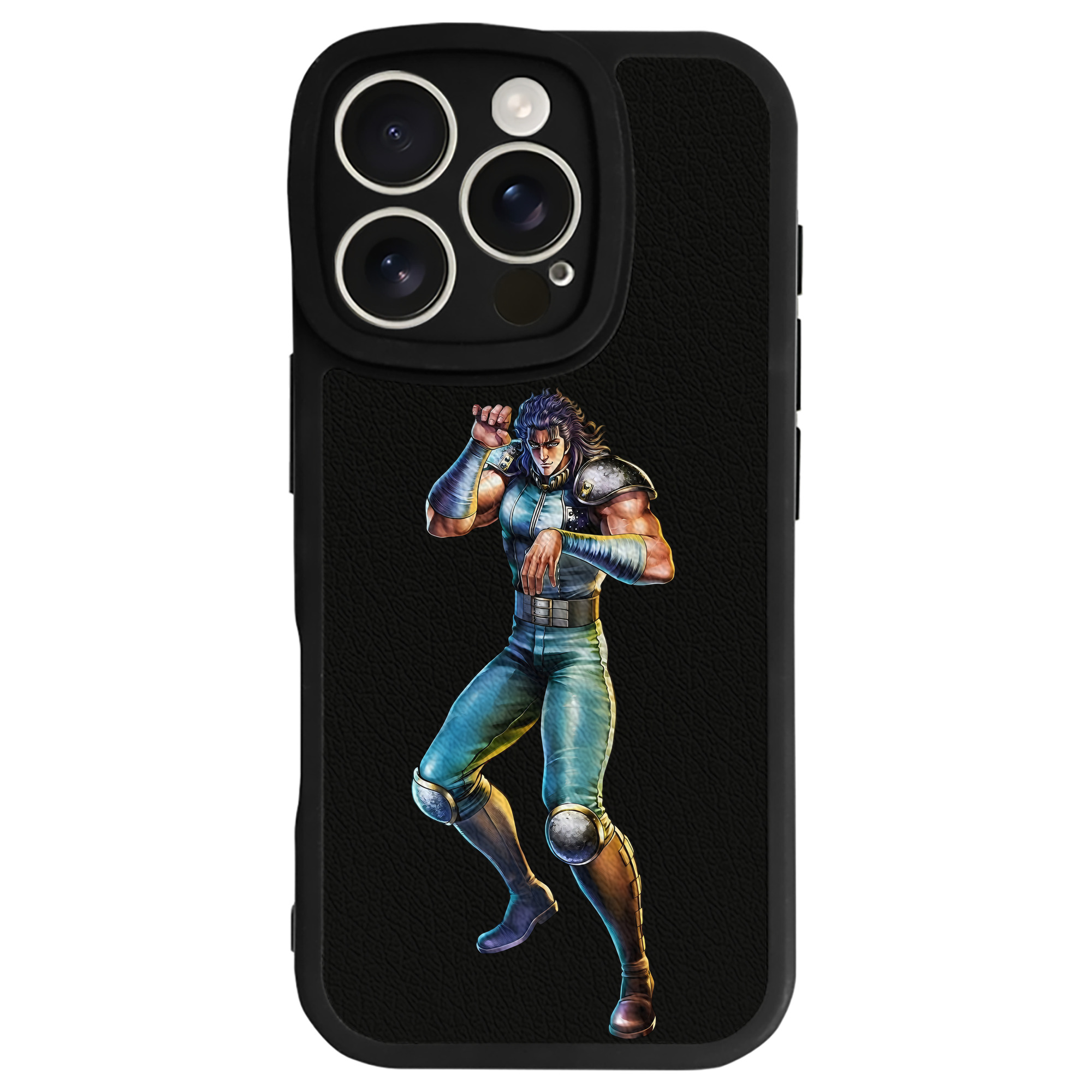 （画像用） 北斗の拳 Fist of the North Star 【iPhone 16シリーズ対応】シリコンスマホケース（レザー調） 材質：シリコン